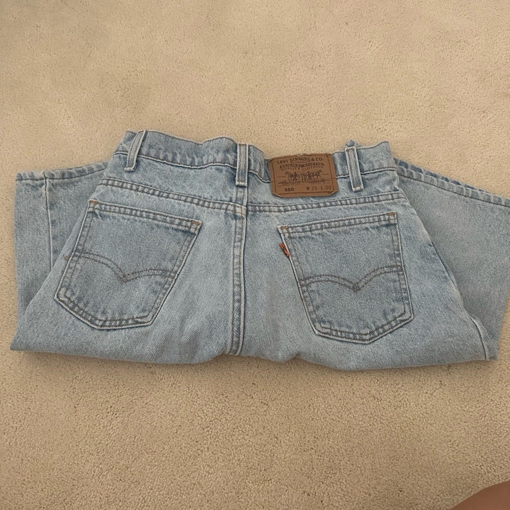Levi's 550 Light Blue Denim Jeans